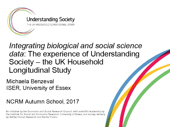 Integrating biological and social science data: The experience of Understanding Society – the UK