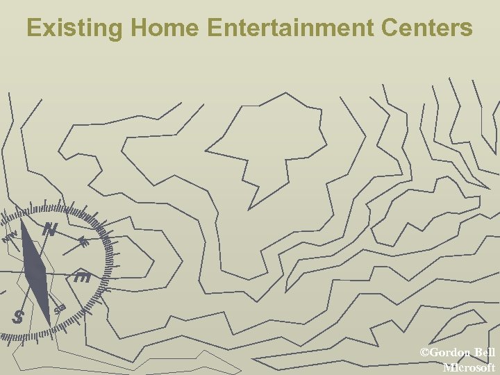 Existing Home Entertainment Centers ©Gordon Bell Microsoft 