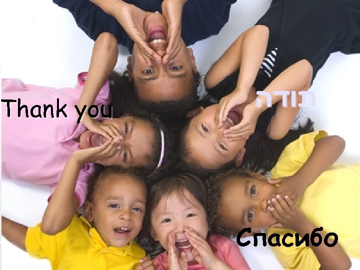 Thank you תודה Спасибо 