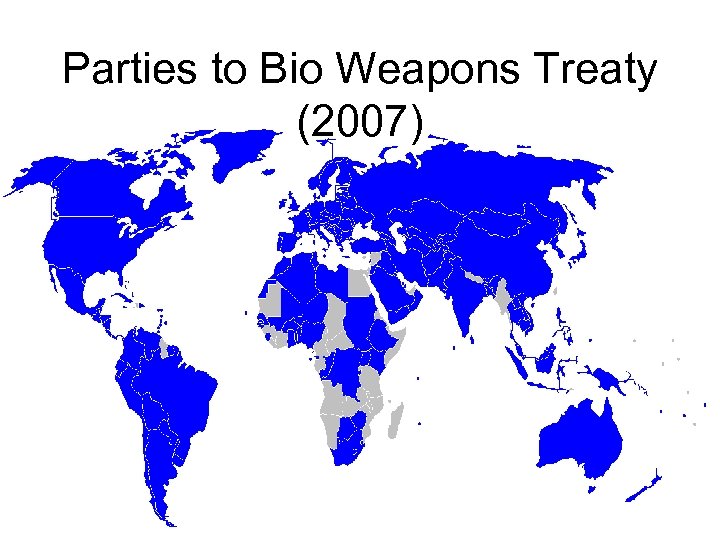 Parties to Bio Weapons Treaty (2007) 