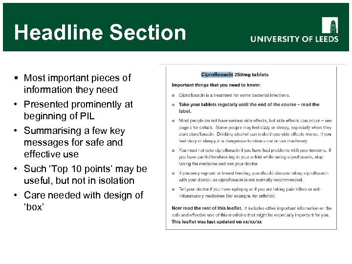 ciprofloxacin 250mg spc