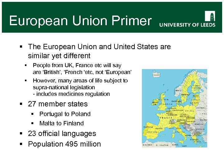 European Union Primer § The European Union and United States are similar yet different