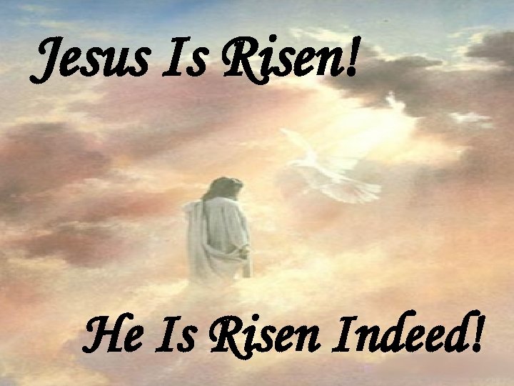 Jesus Is Risen! He Is Risen Indeed! 