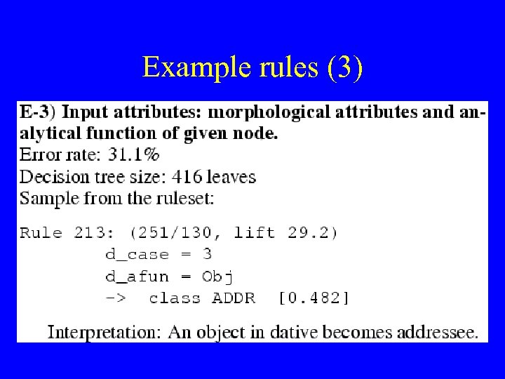 Example rules (3) 