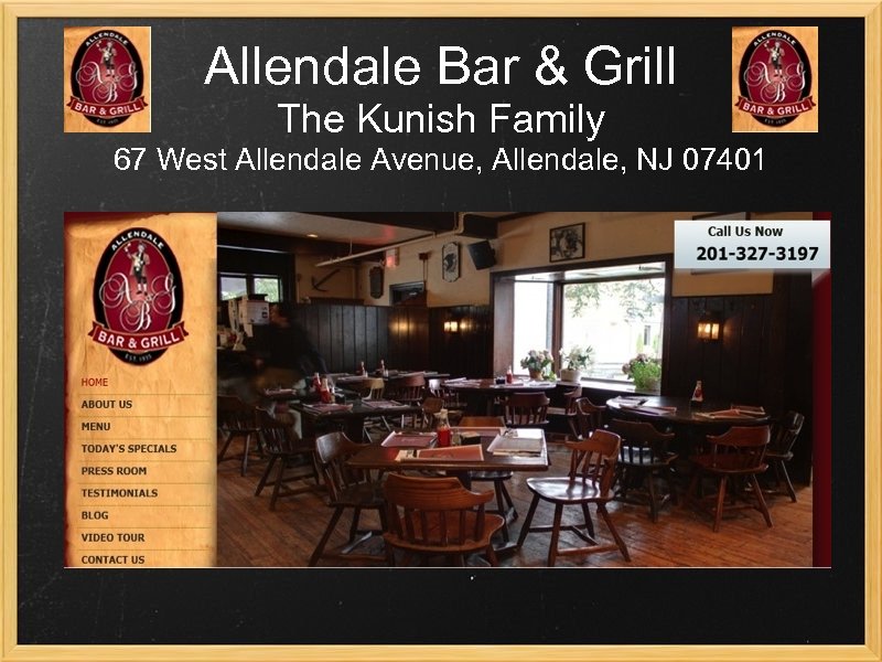 Allendale Bar & Grill The Kunish Family 67 West Allendale Avenue, Allendale, NJ 07401