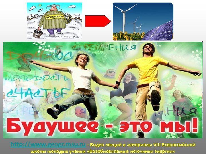 http: //www. geogr. msu. ru - Видео лекций и материалы VIII Всероссийской школы молодых