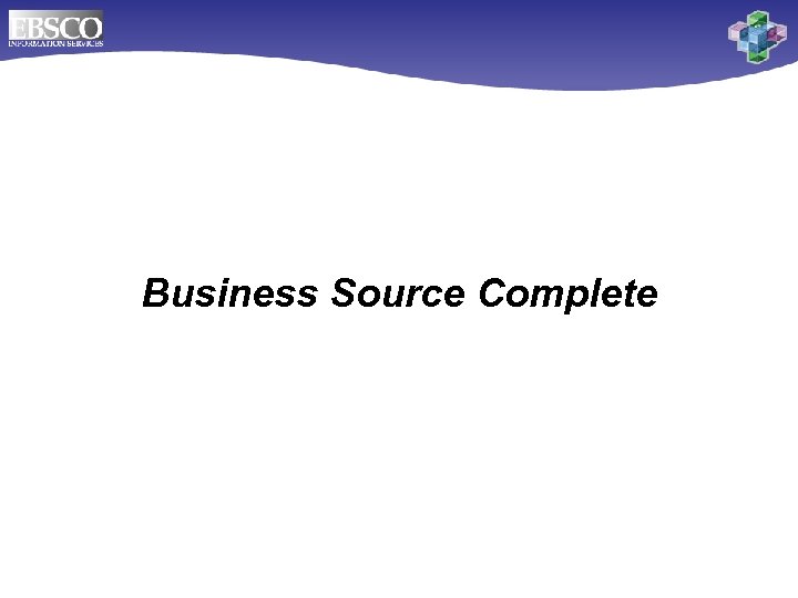 Business Source Complete 