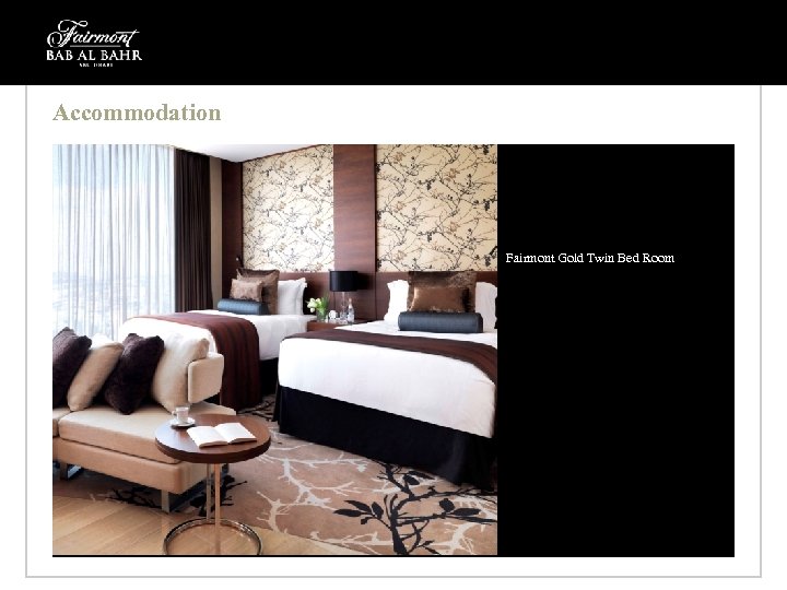Accommodation Fairmont Gold Twin Bed Room 
