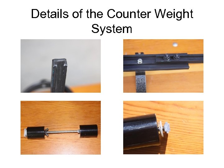 Details of the Counter Weight System 