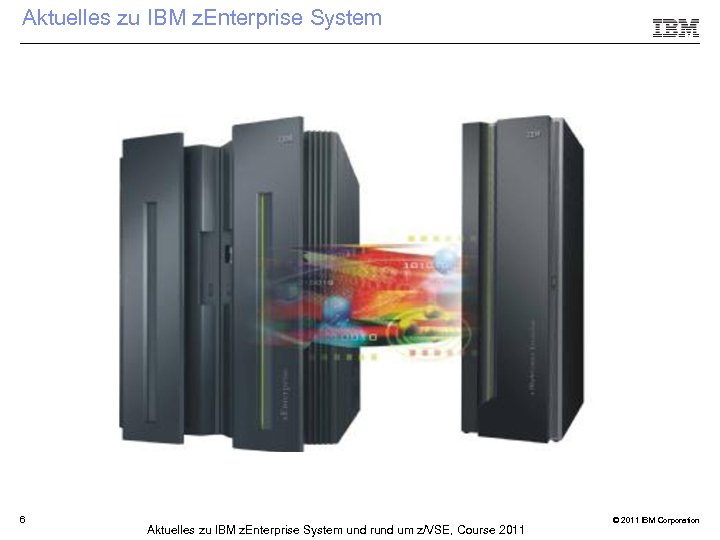 Aktuelles zu IBM z. Enterprise System 6 Aktuelles zu IBM z. Enterprise System und