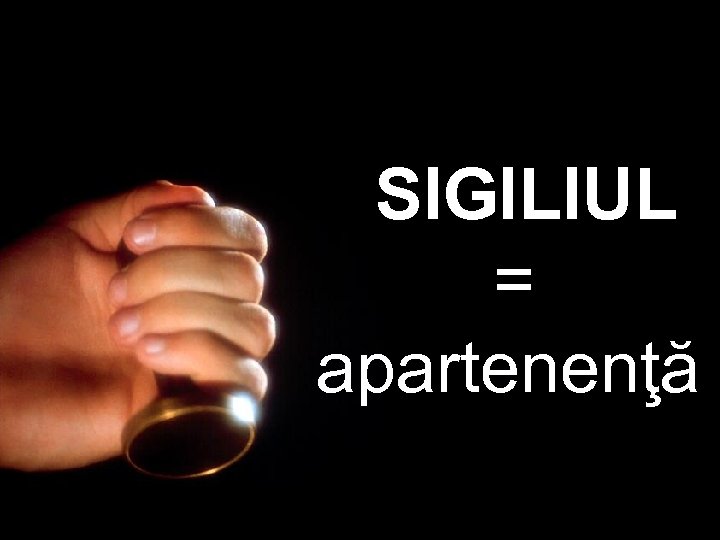 SIGILIUL = apartenenţă 