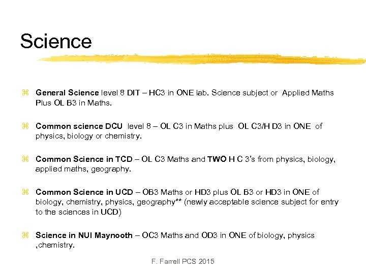 Science z General Science level 8 DIT – HC 3 in ONE lab. Science