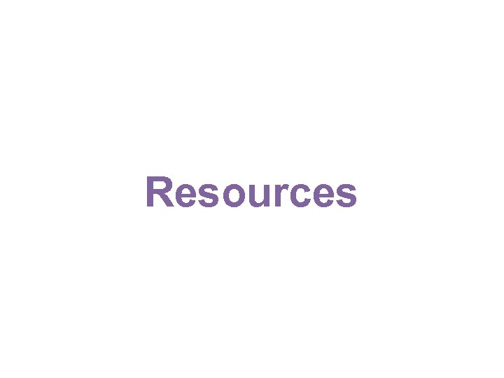 Resources 