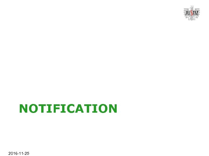 NOTIFICATION 2016 -11 -25 