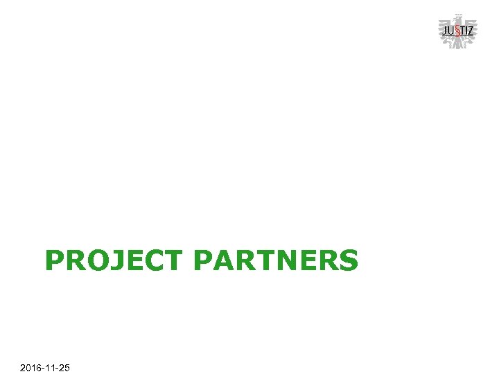 PROJECT PARTNERS 2016 -11 -25 