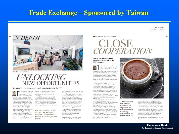 Trade Exchange – Sponsored by Taiwan 