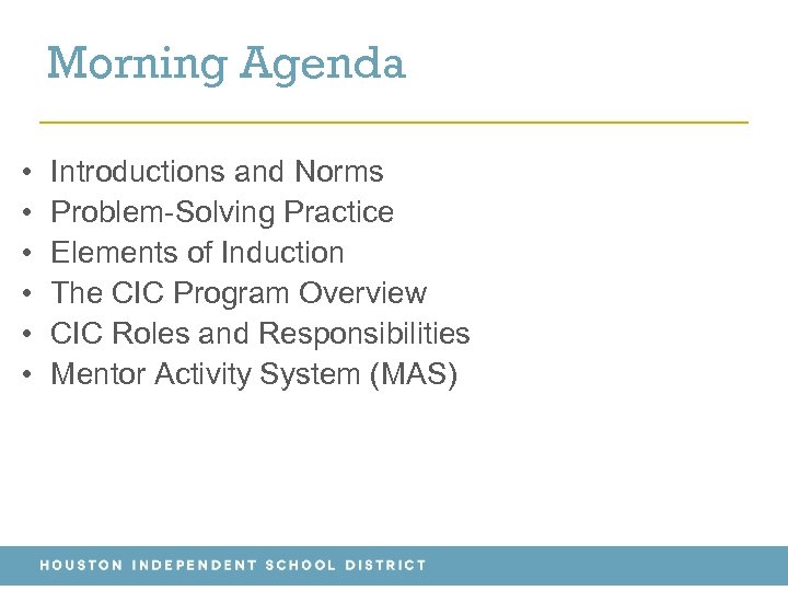 Morning Agenda • • • Introductions and Norms Problem-Solving Practice Elements of Induction The