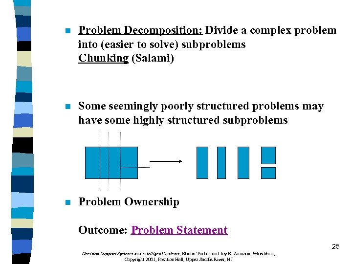 n Problem Decomposition: Divide a complex problem into (easier to solve) subproblems Chunking (Salami)