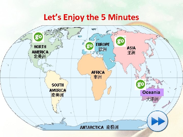 Let’s Enjoy the 5 Minutes Oceania 