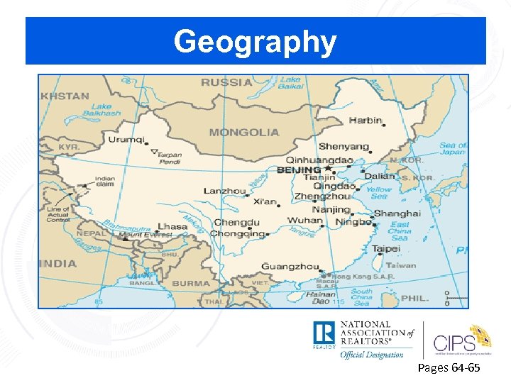 Geography Pages 64 -65 