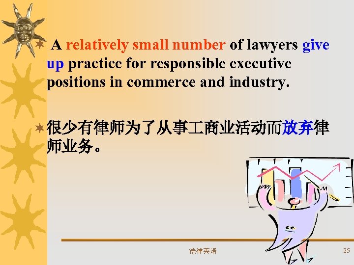 ¬ A relatively small number of lawyers give up practice for responsible executive positions