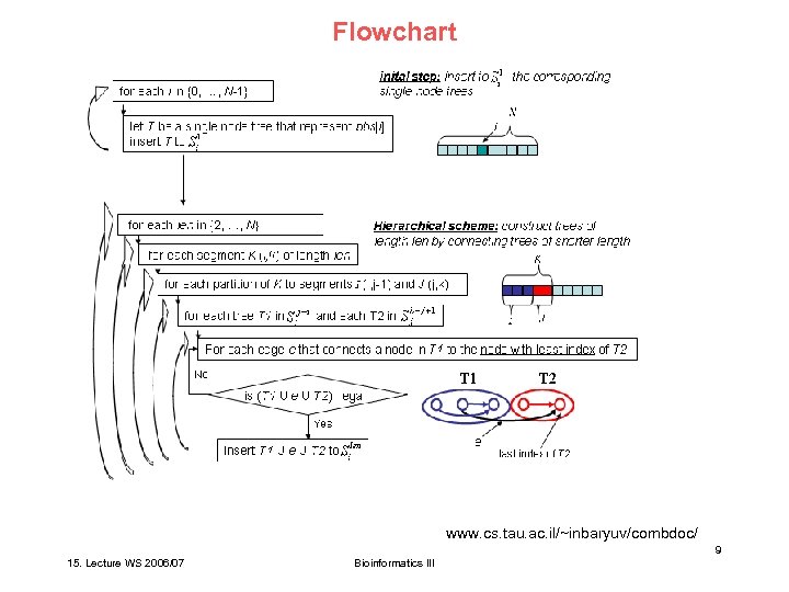 Flowchart www. cs. tau. ac. il/~inbaryuv/combdoc/ 9 15. Lecture WS 2006/07 Bioinformatics III 