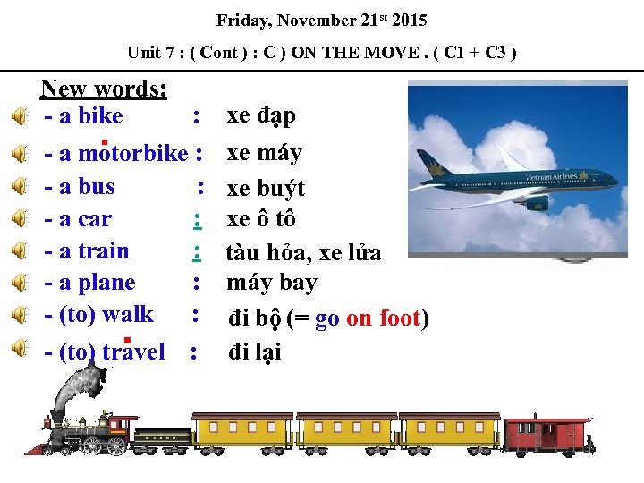 Friday, November 21 st 2015 Unit 7 : ( Cont ) : C )