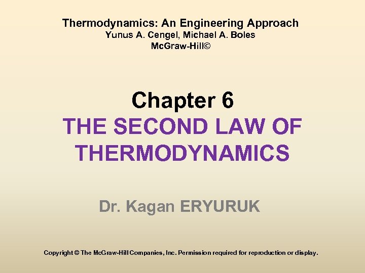 Thermodynamics An Engineering Approach Yunus A Cengel Michael