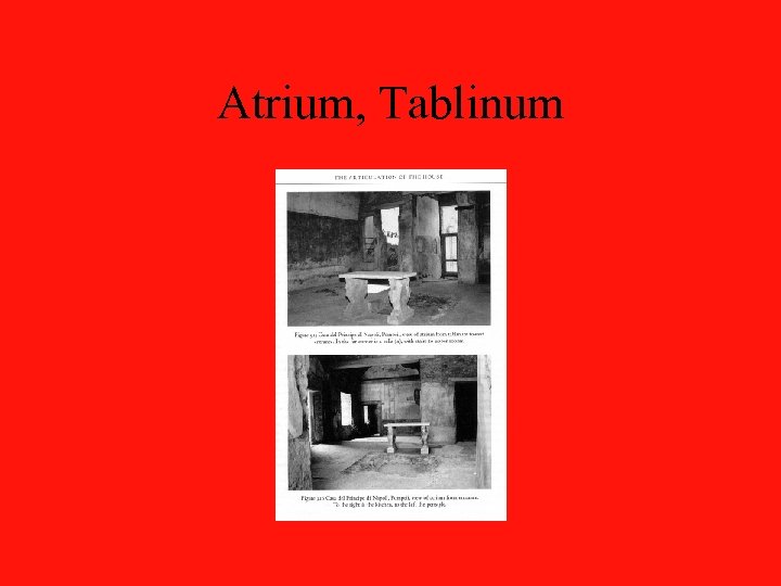 Atrium, Tablinum 