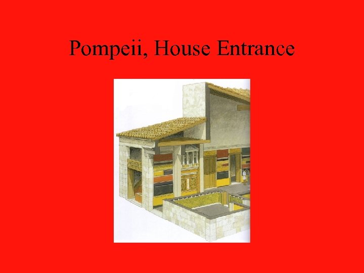 Pompeii, House Entrance 