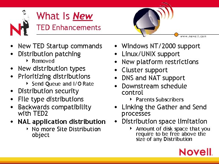 What Is New TED Enhancements • New TED Startup commands • Distribution patching 4