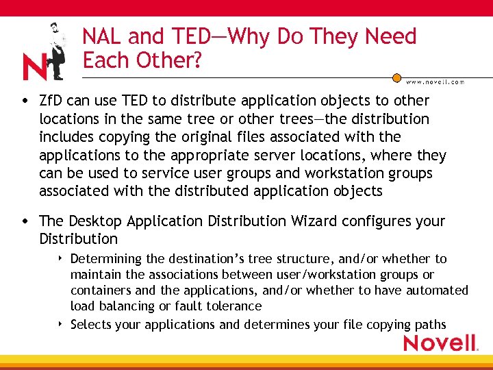 NAL and TED—Why Do They Need Each Other? • Zf. D can use TED