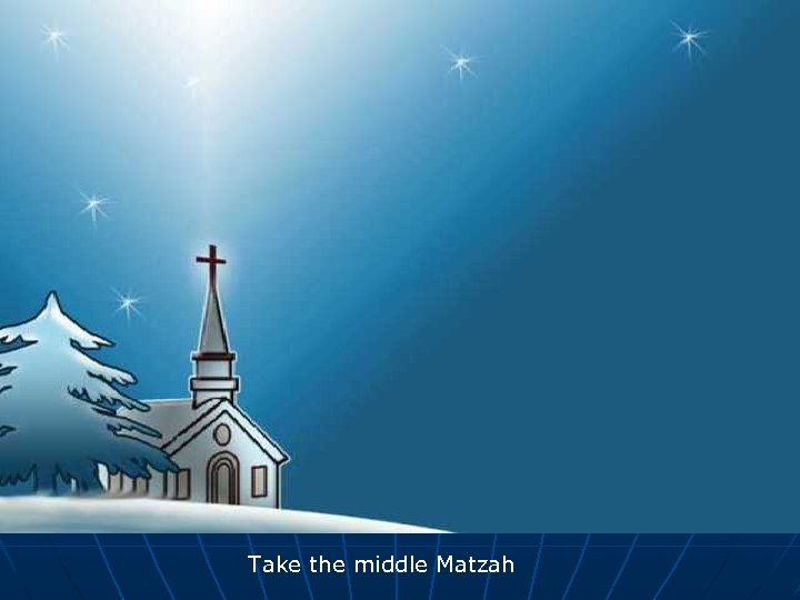 Take the middle Matzah 