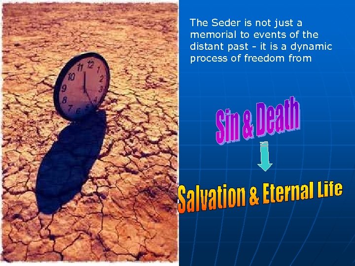 The Seder is not just a memorial to events of the distant past -