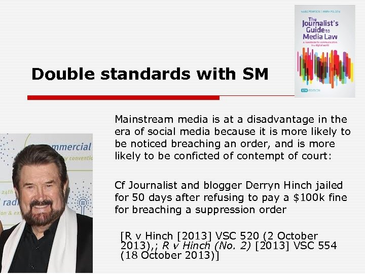 Double standards with SM Mainstream media is at a disadvantage in the era of
