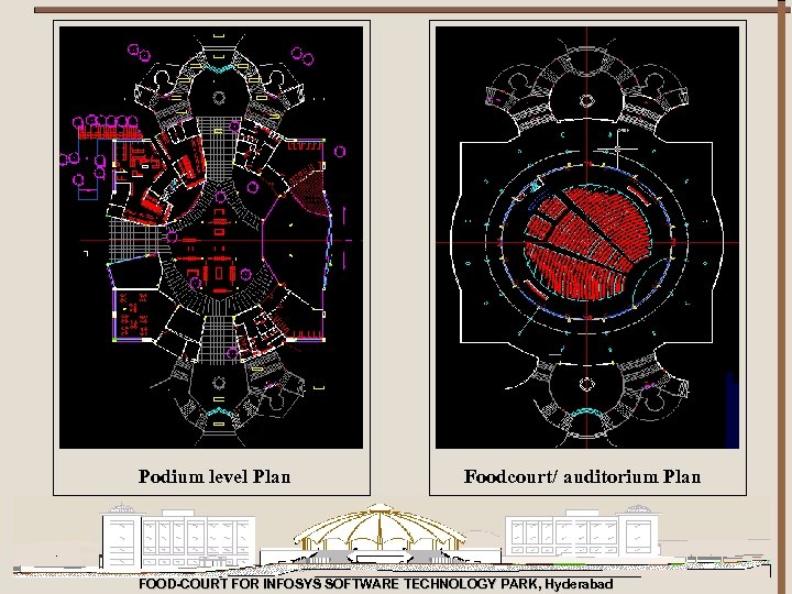 Podium level Plan Foodcourt/ auditorium Plan FOOD-COURT FOR INFOSYS SOFTWARE TECHNOLOGY PARK, Hyderabad 