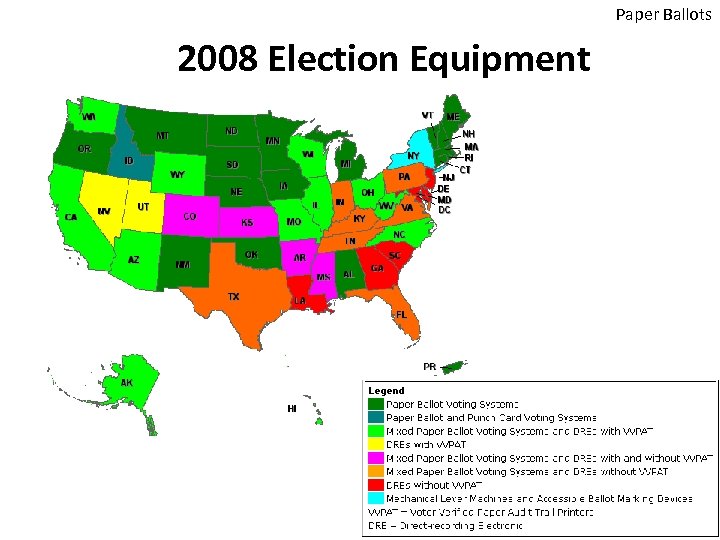 Paper Ballots 2008 Election Equipment 