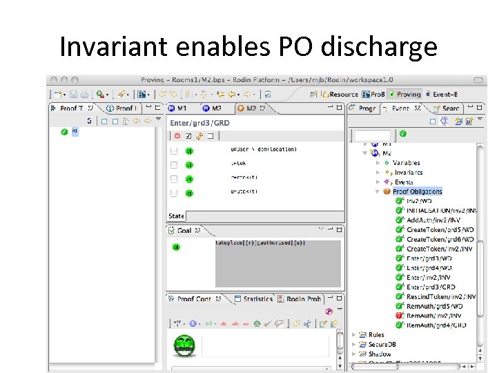 Invariant enables PO discharge 