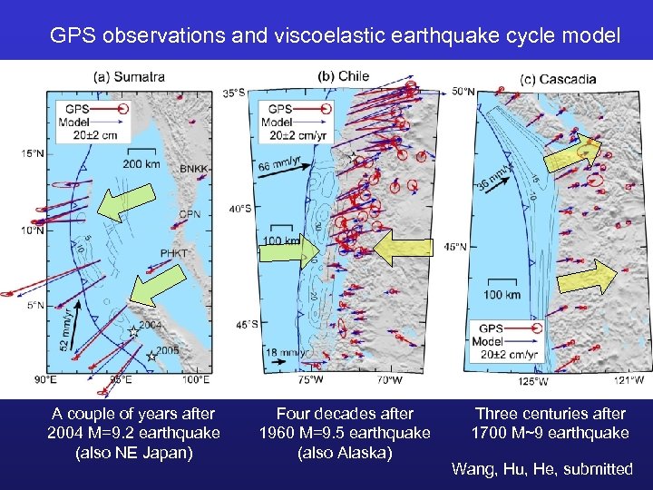 GPS observations and viscoelastic earthquake cycle model A couple of years after 2004 M=9.