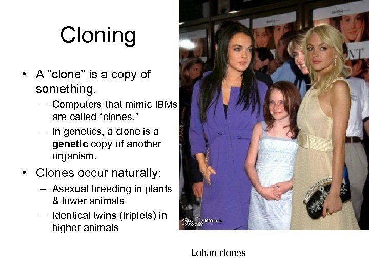 Cloning • A “clone” is a copy of something. – Computers that mimic IBMs