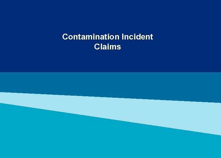 Contamination Incident Claims MARSH 