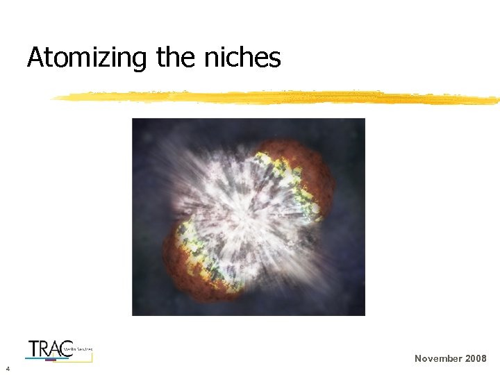 Atomizing the niches November 2008 4 