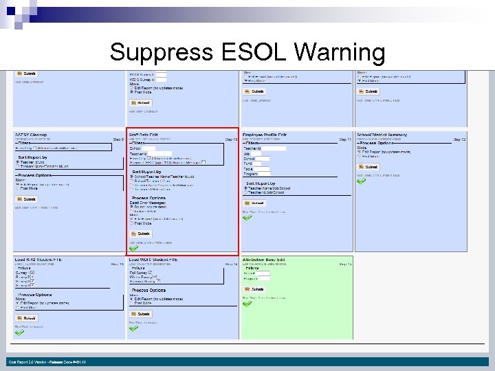 Suppress ESOL Warning 