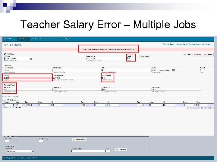 Teacher Salary Error – Multiple Jobs 