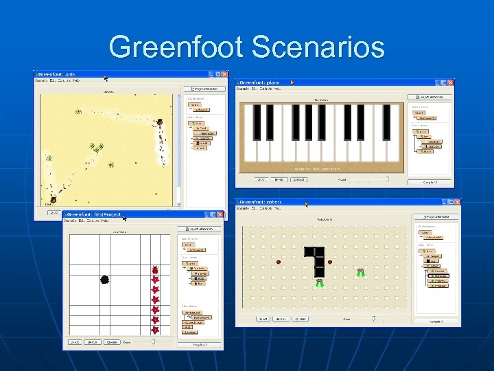 Greenfoot Scenarios 