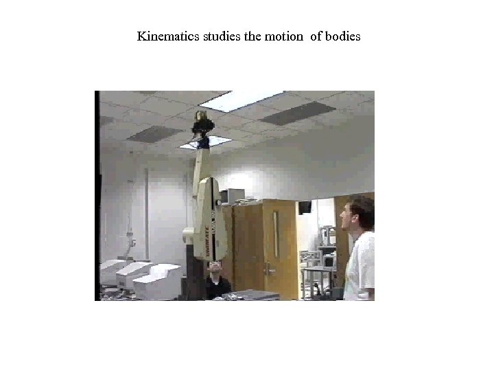 Kinematics studies the motion of bodies 