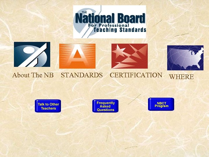 About The NB STANDARDS CERTIFICATION WHERE 