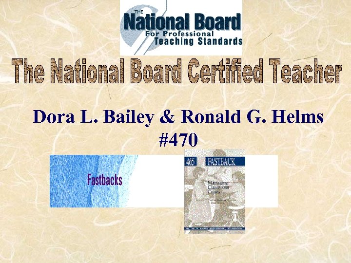 Dora L. Bailey & Ronald G. Helms #470 