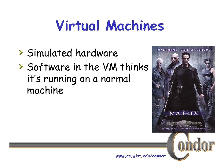 Virtual Machines › Simulated hardware › Software in the VM thinks it’s running on