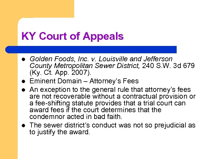 KY Court of Appeals l l Golden Foods, Inc. v. Louisville and Jefferson County